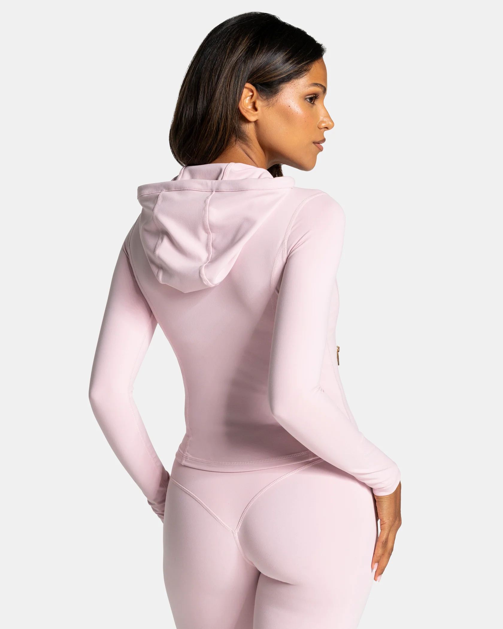 Allrounder Shaping Hooded Zip Jacke "Rosa - Gold" - Image 2