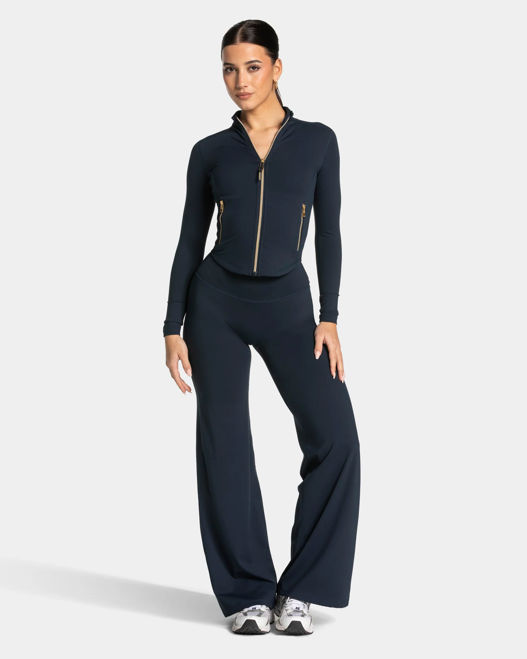 Allrounder Shaping Zip Jacke "Midnight - Gold" - Image 3