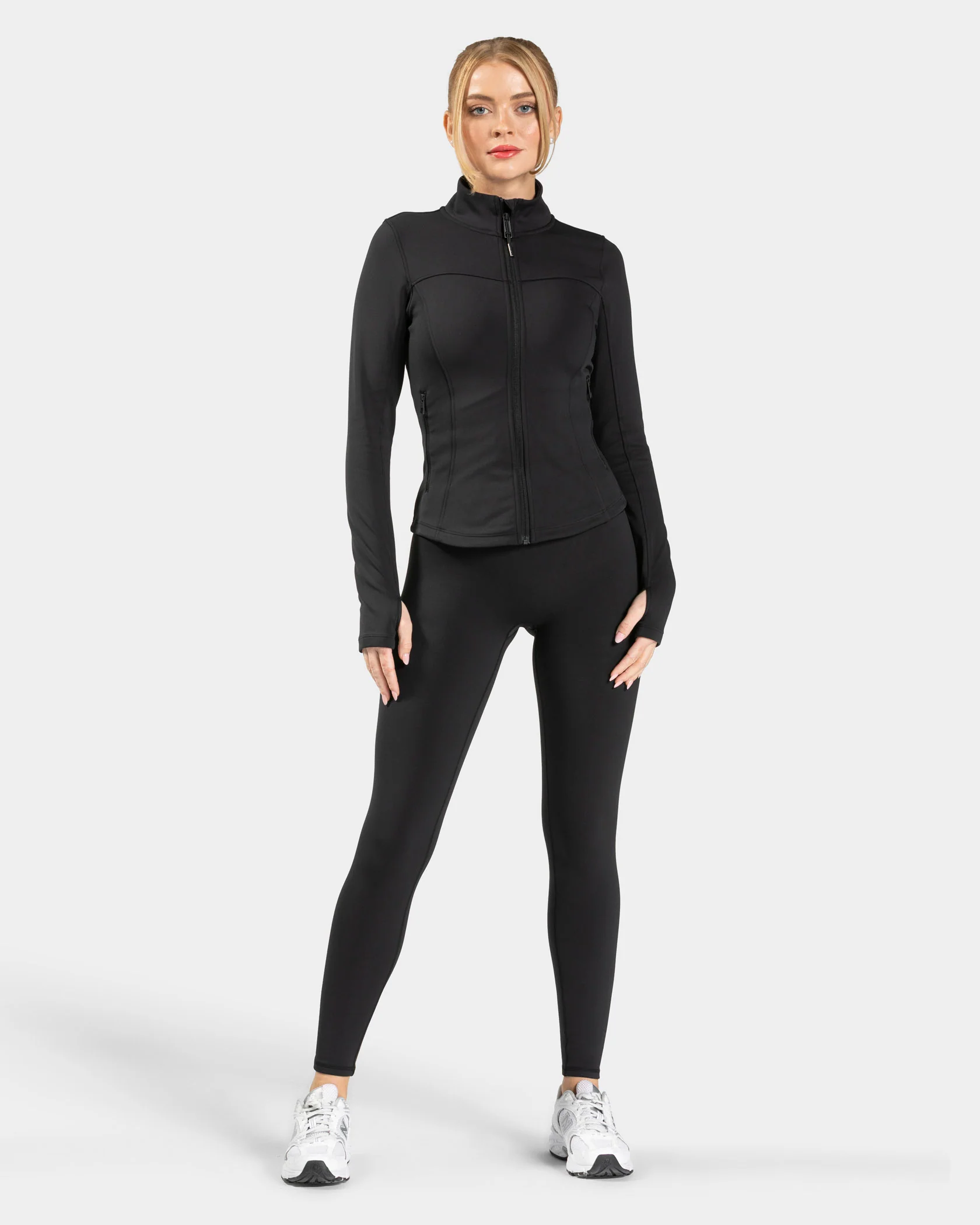 Allrounder Shaping Zip Jacke Warm "Schwarz" - Image 3
