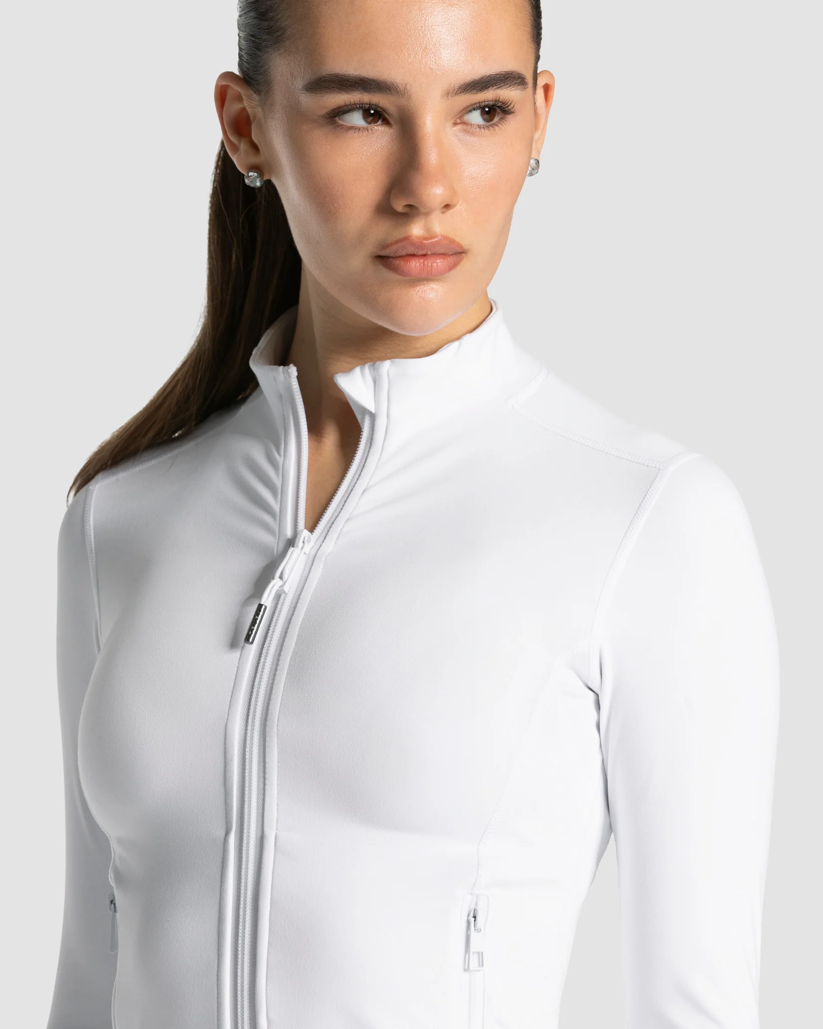 Allrounder Shaping Zip Jacke "Weiß" - Image 4