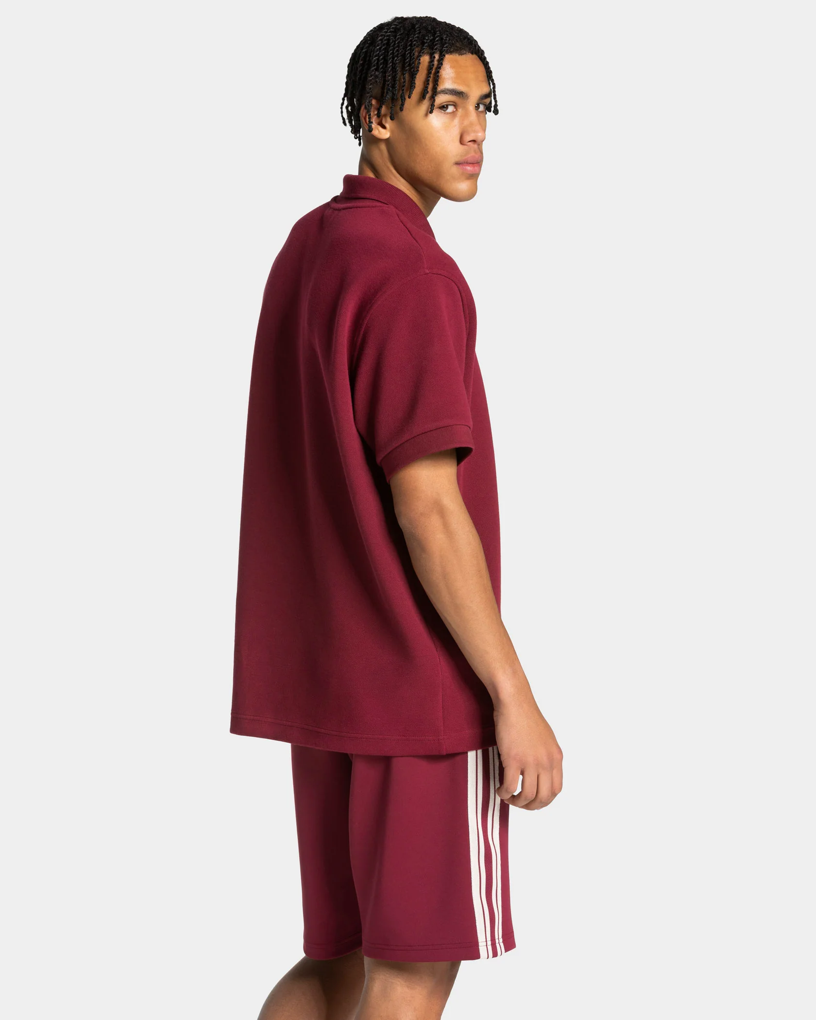 Club Oversized Polo "Weinrot" - Image 2