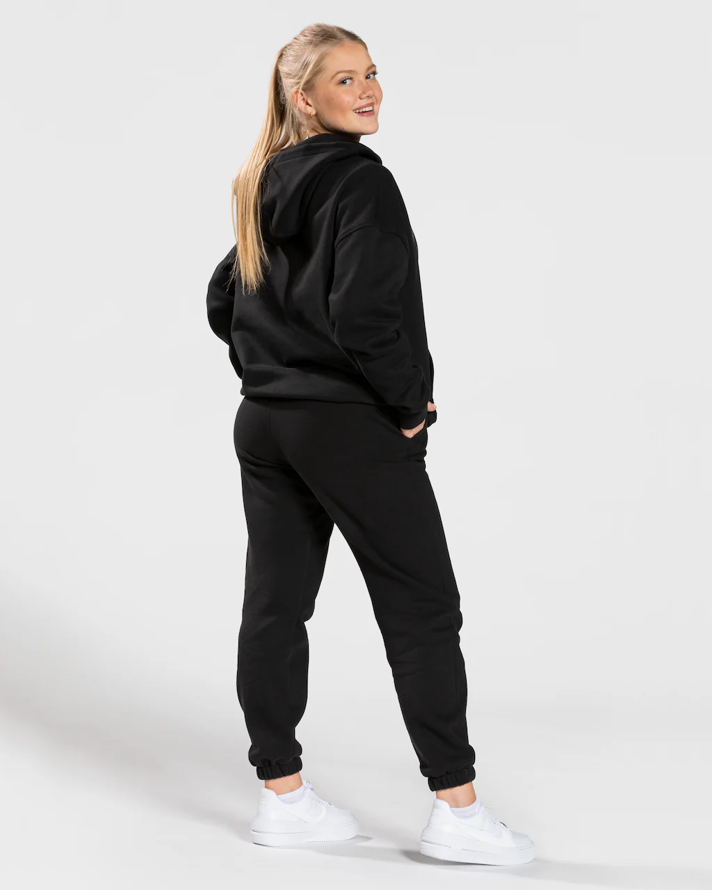 College Oversized Hoodie "Schwarz" - Image 5