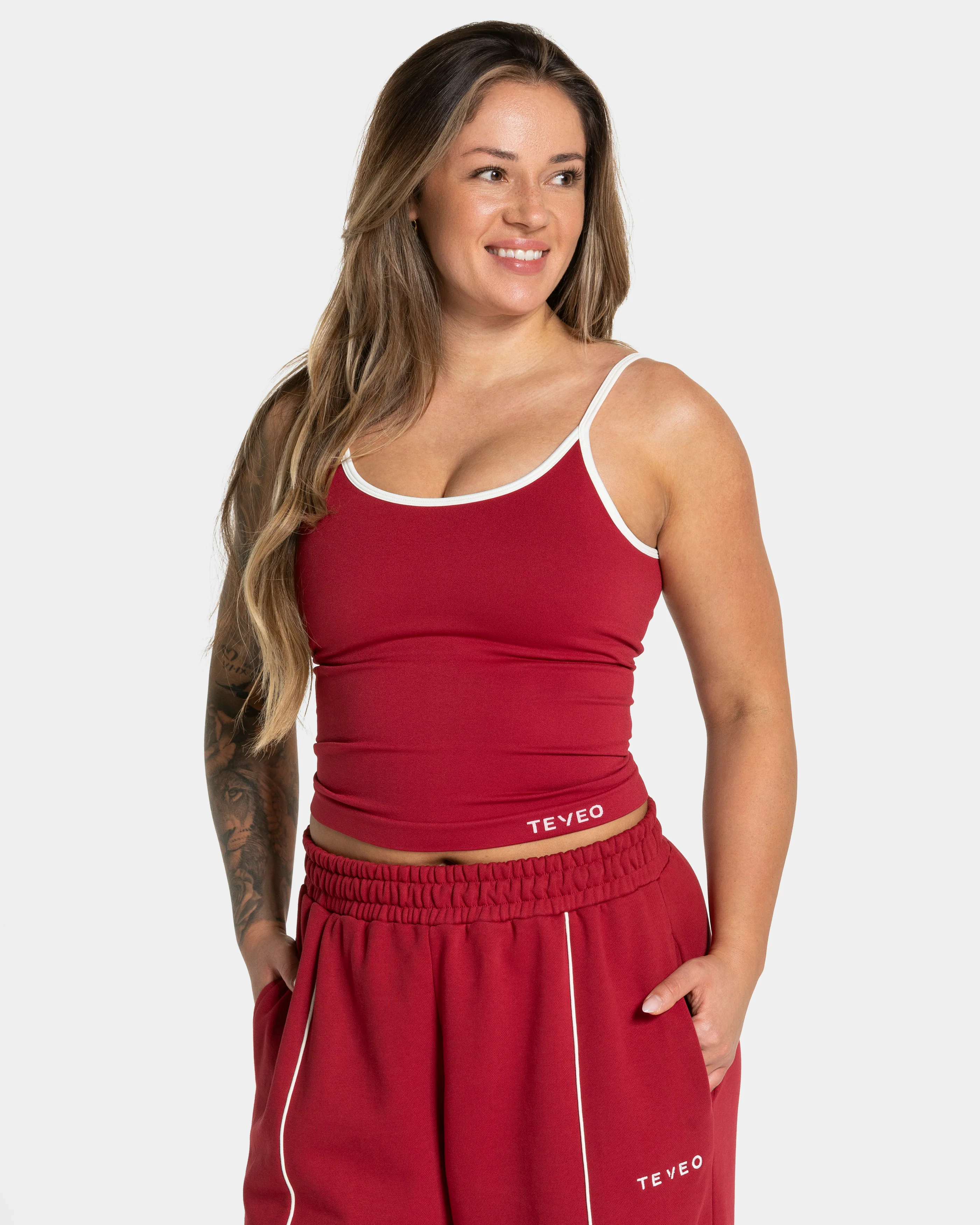 Contrastline Cami Top "Cherry"