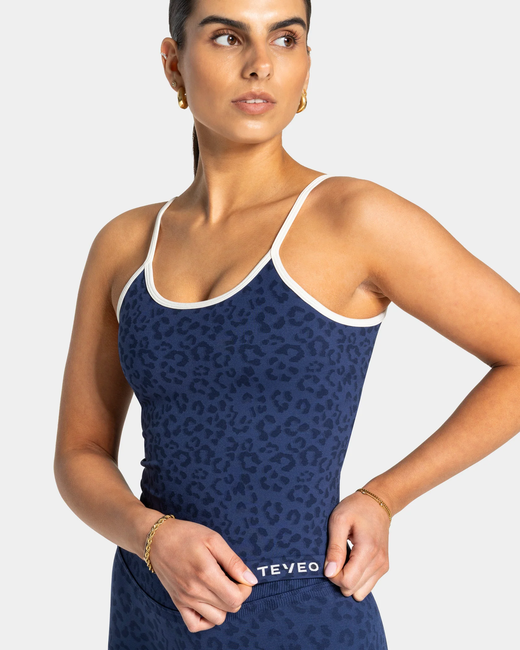 Contrastline Cami Top "Leo Dunkelblau" - Image 4