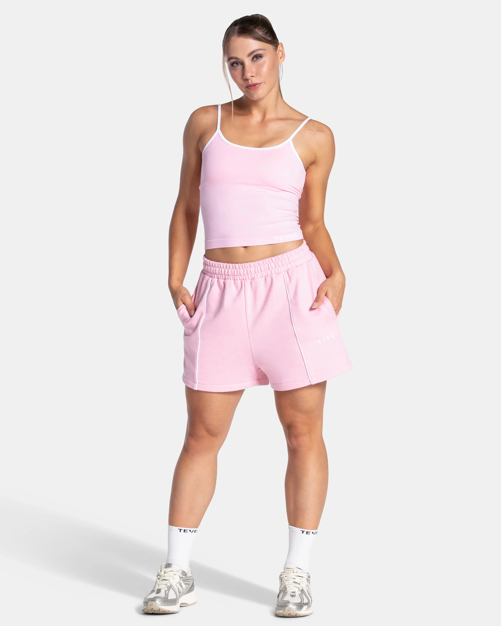 Contrastline Cami Top "True Pink" - Image 3