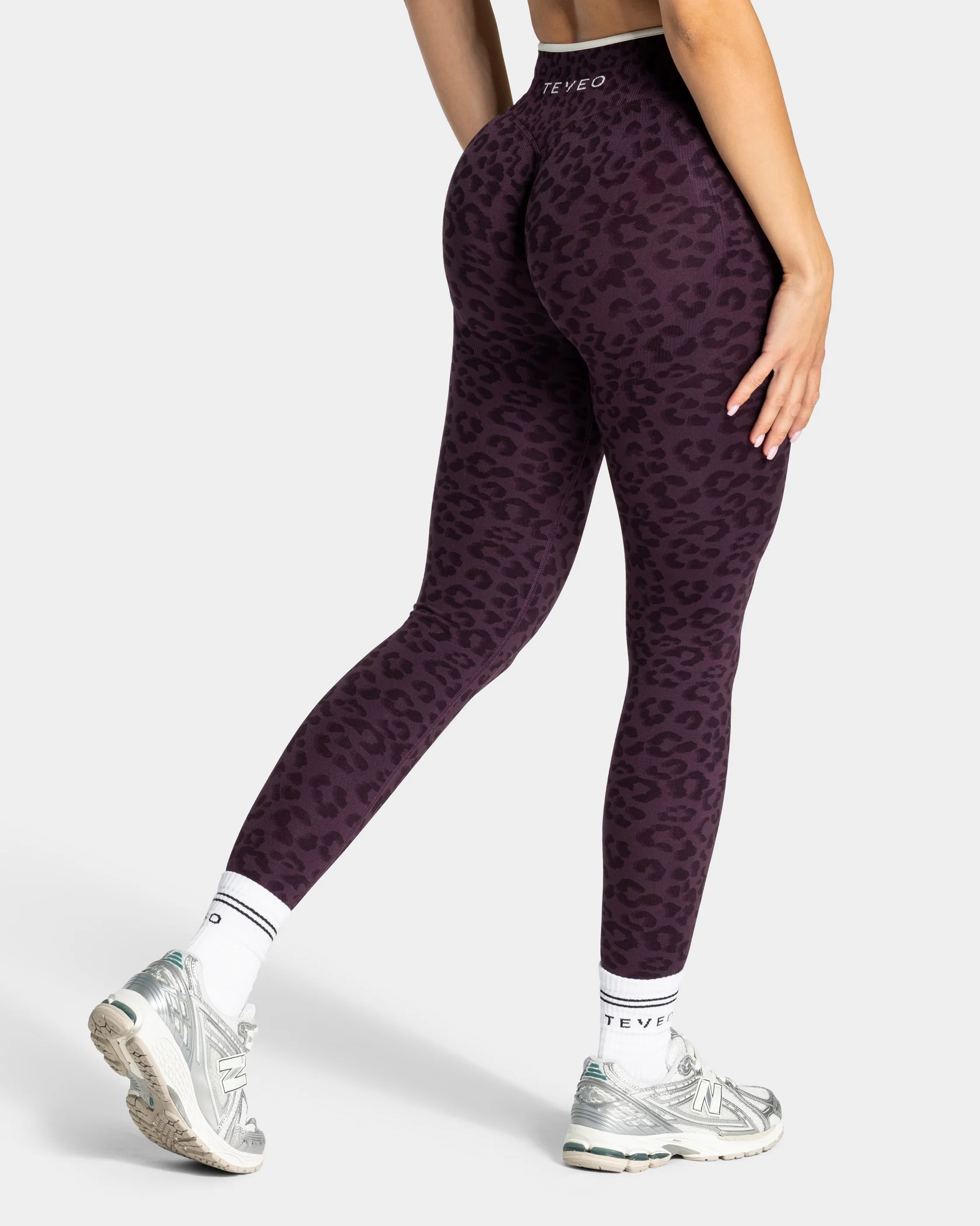 Contrastline Leggings "Leo Blackberry" - Image 2