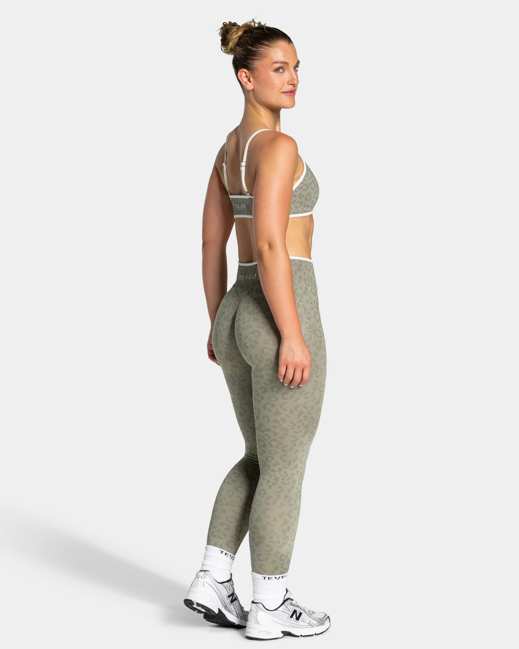 Contrastline Leggings "Leo Khaki" - Image 5