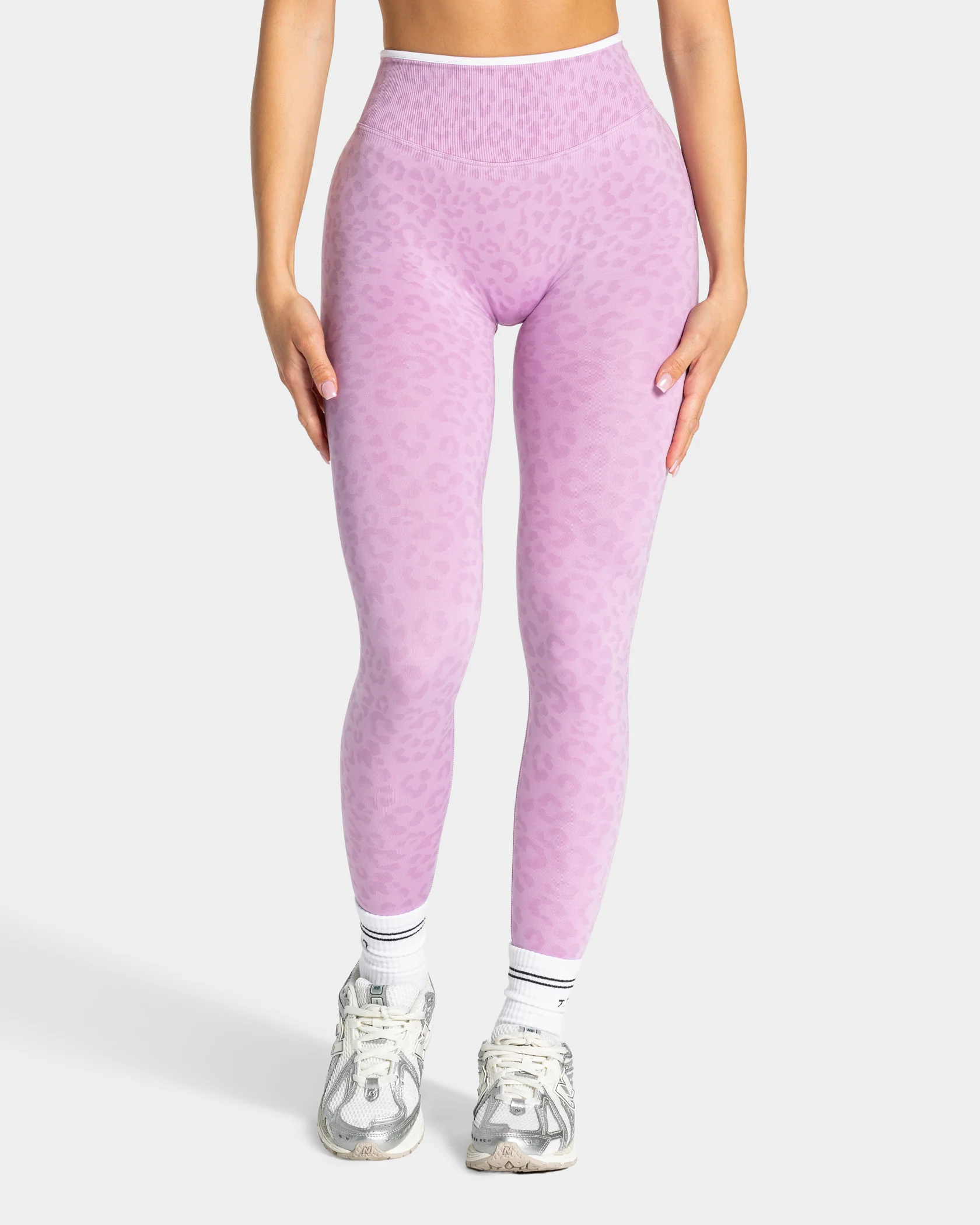 Contrastline Leggings "Leo Orchid"