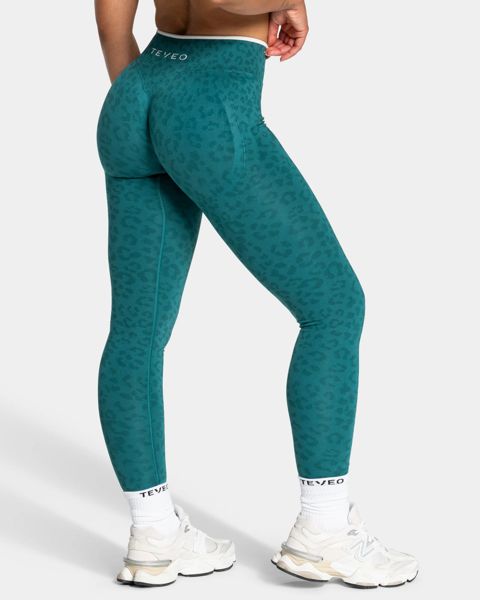 Contrastline Leggings "Leo Petrol" - Image 2