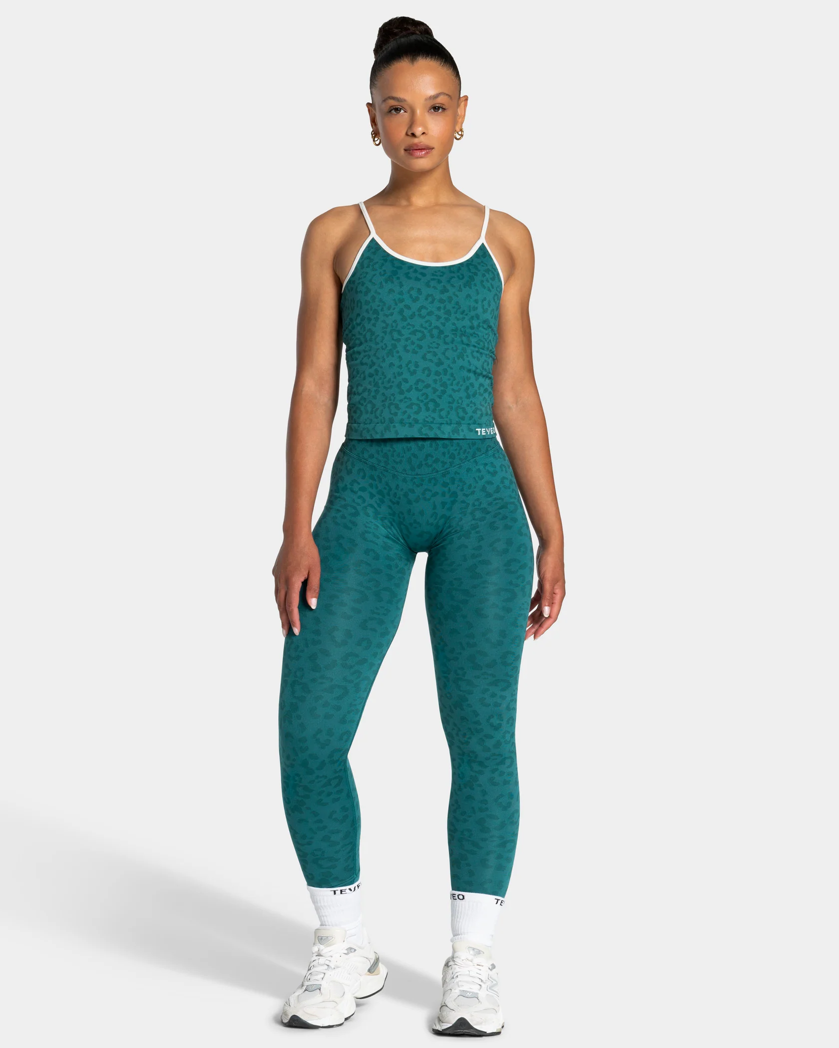 Contrastline Leggings "Leo Petrol" - Image 3