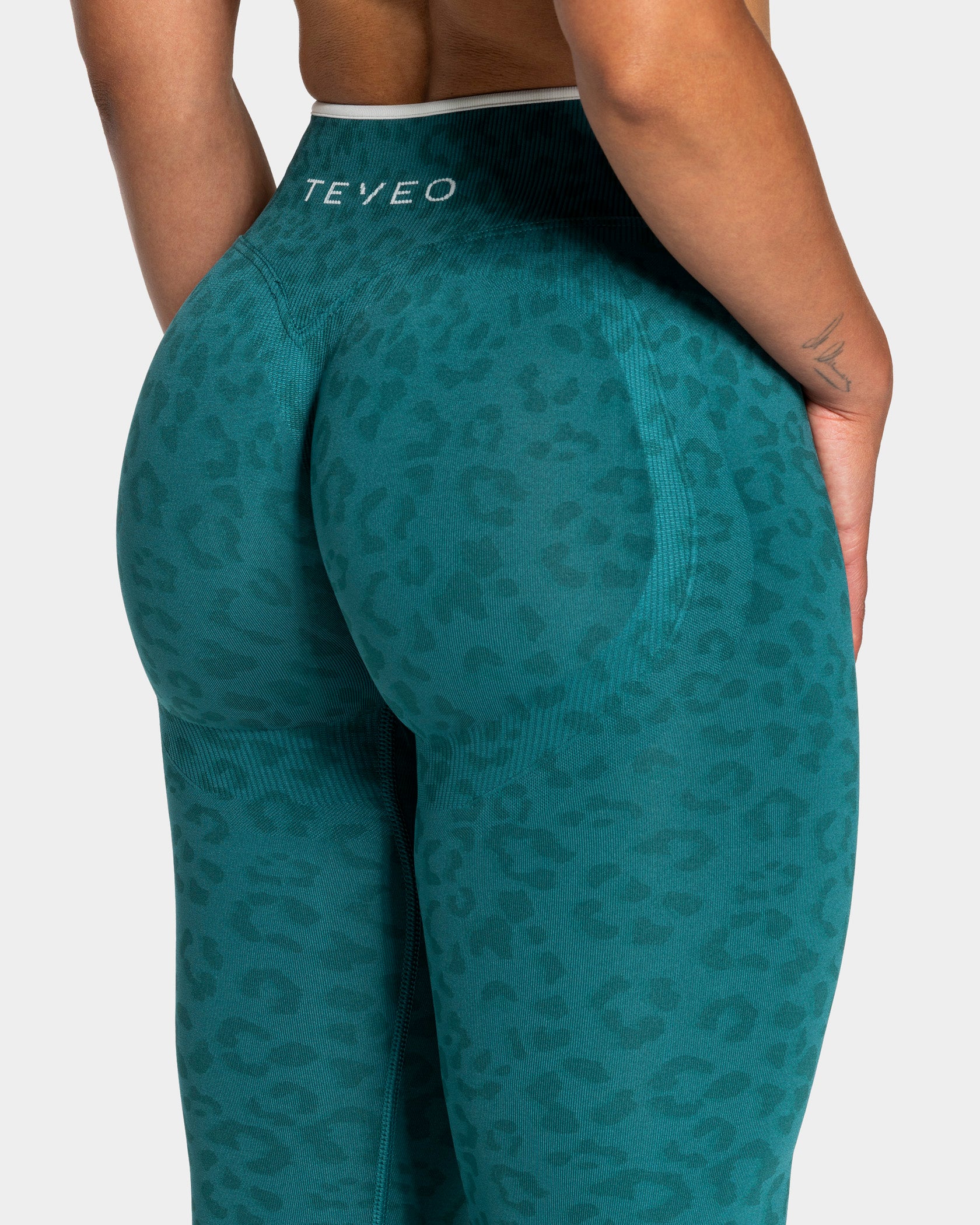 Contrastline Leggings "Leo Petrol" - Image 4