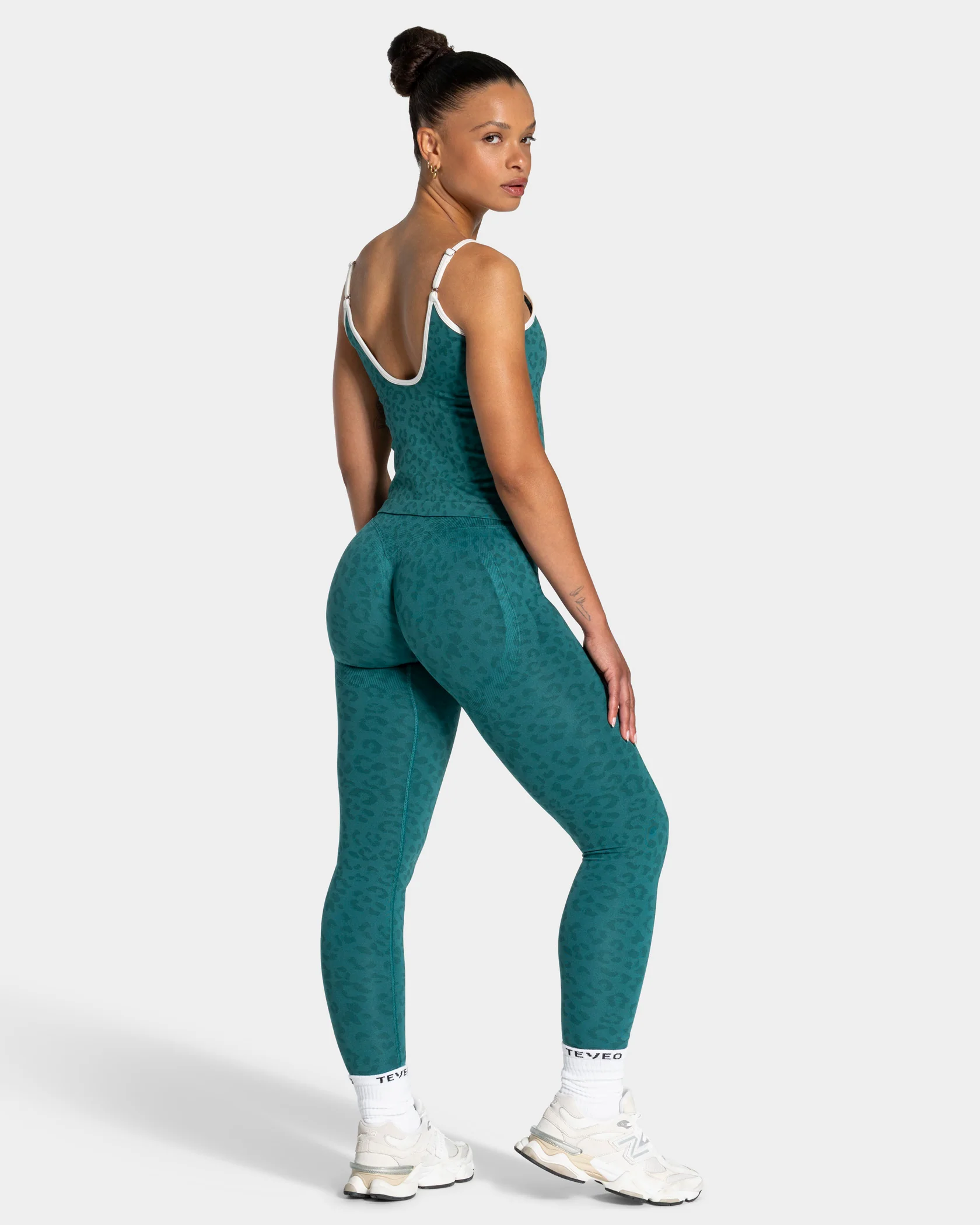 Contrastline Leggings "Leo Petrol" - Image 5