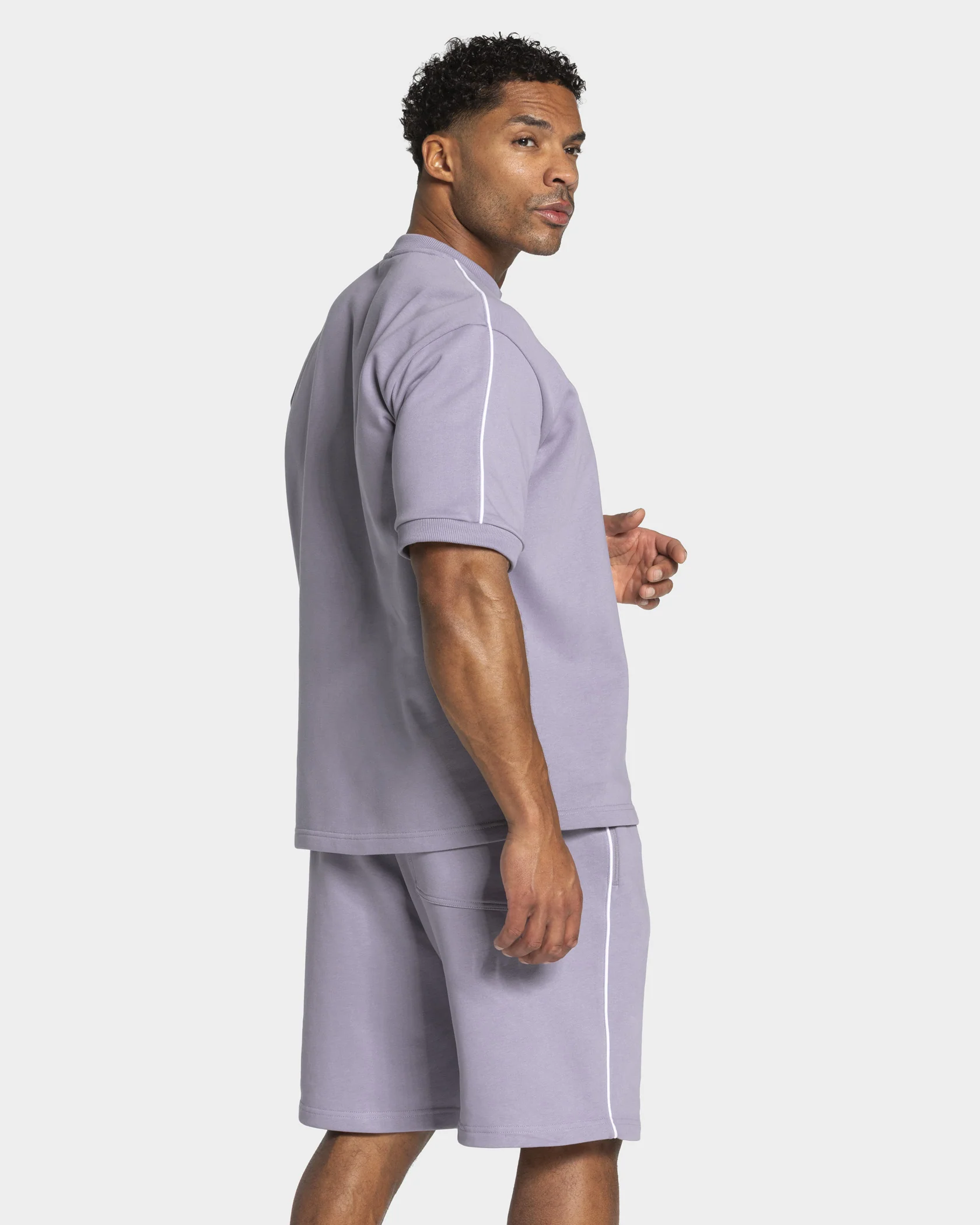 Contrastline Oversized T-Shirt "Lavendel" - Image 2