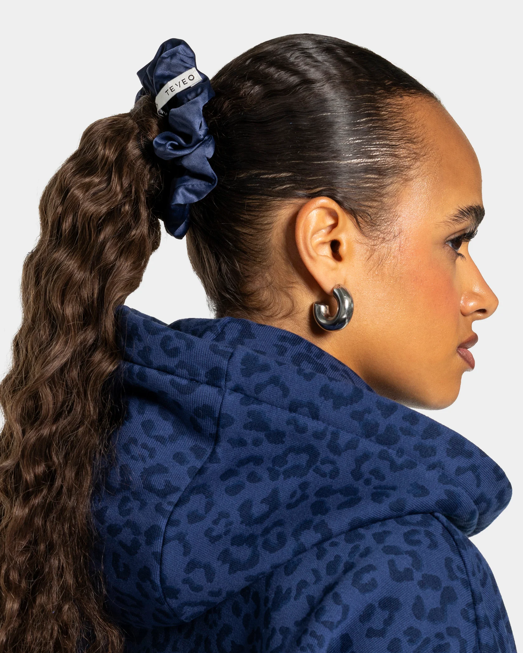 Contrastline Scrunchies (2er-Pack) "Leo - Dunkelblau"