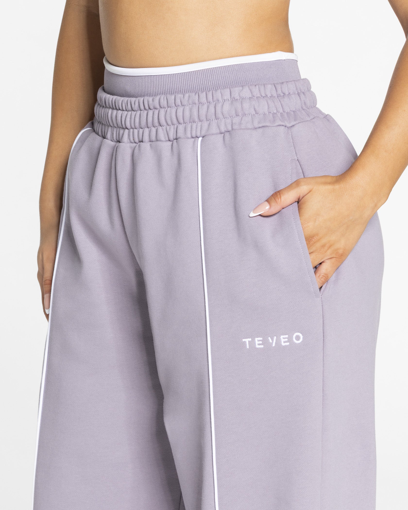 Contrastline Wide Leg Jogger "Lavendel" - Image 4