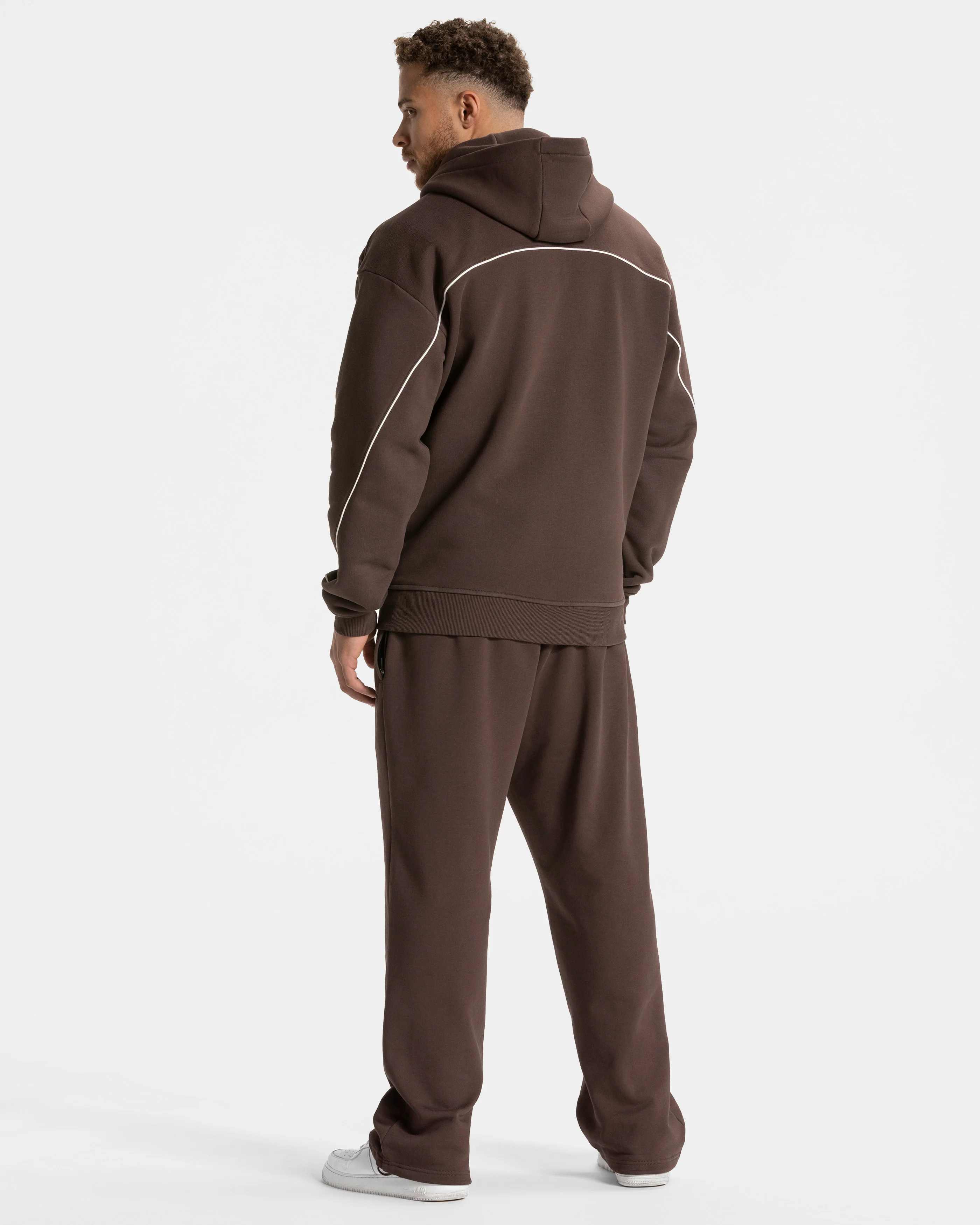 Contrastline Straight Leg Jogger "Espresso" - Image 3