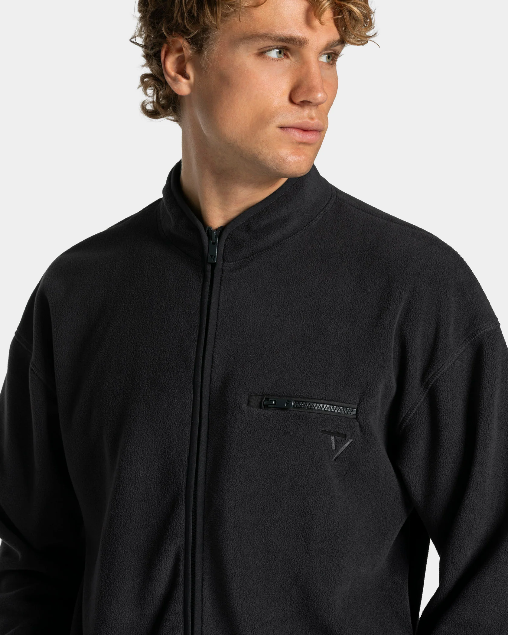 Fleece Zip Jacke "Anthrazit" - Image 4