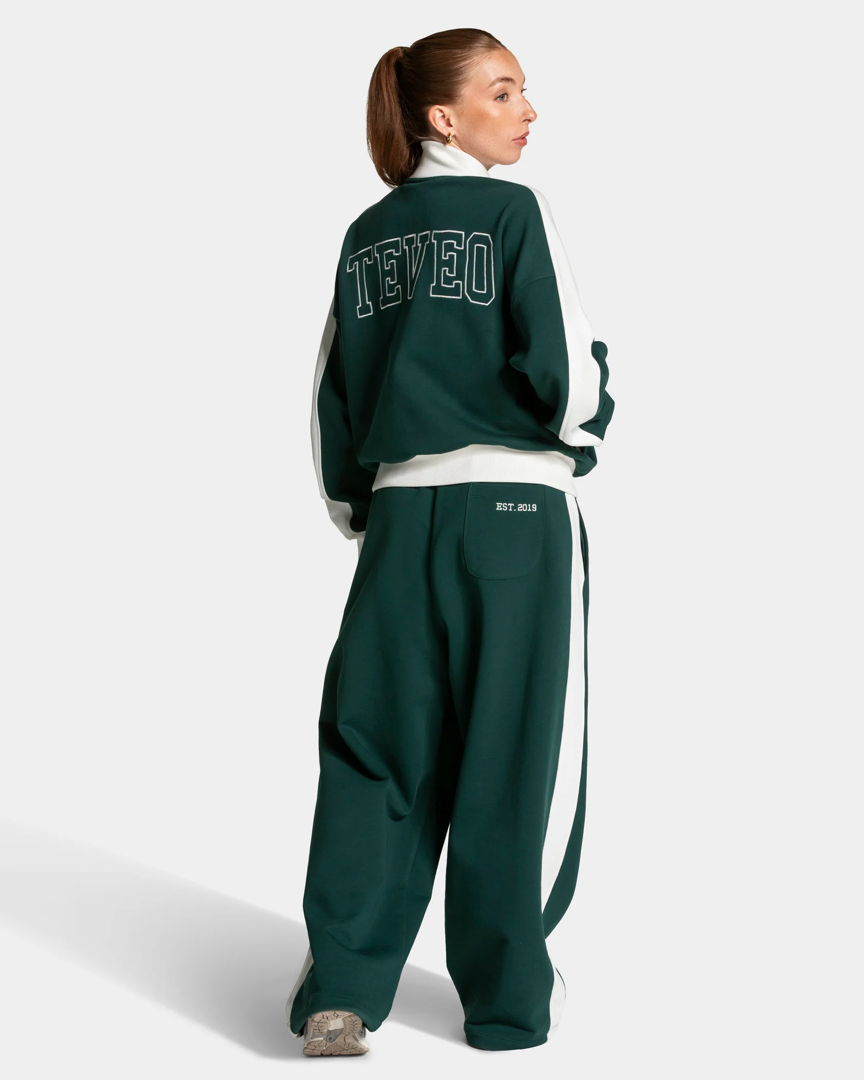 Football Zip Jacke "Dunkelgrün" - Image 5