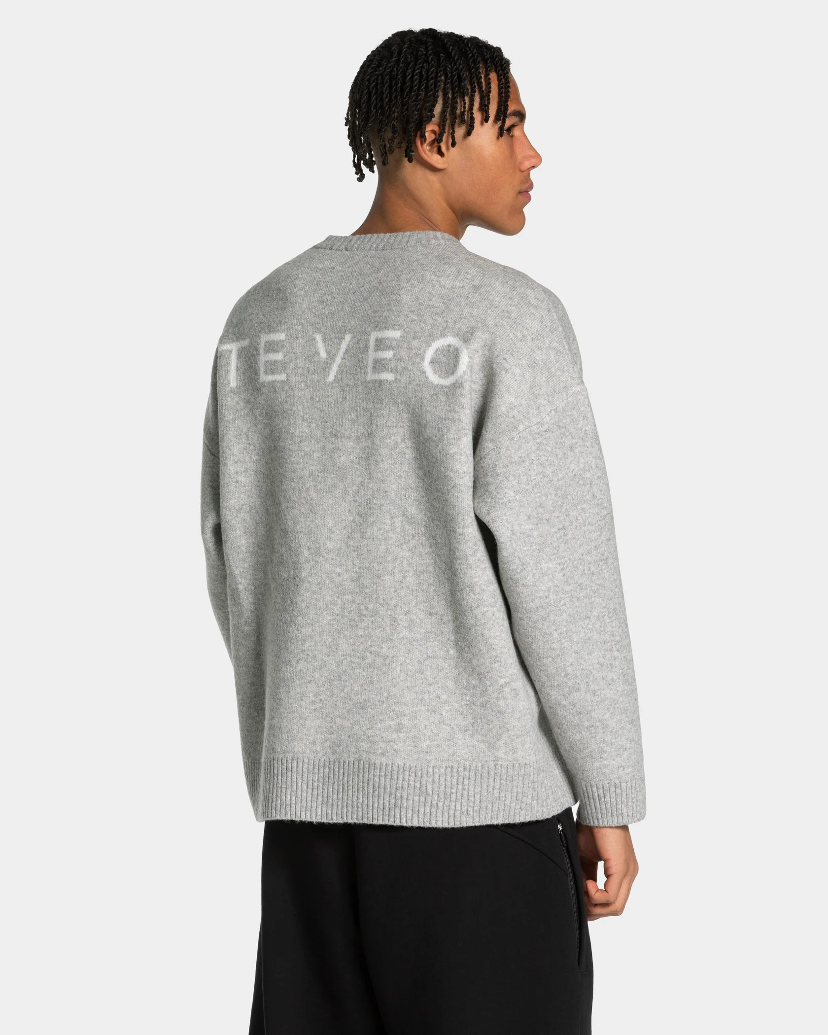 Knit Sweater "Grau Meliert" - Image 2