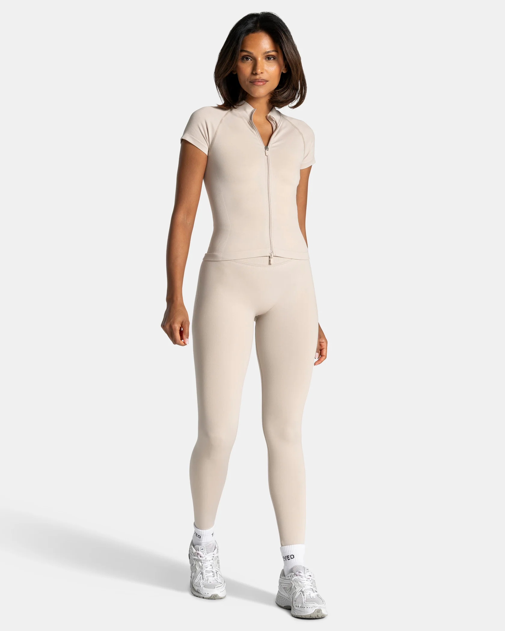 Lift Zip Shortsleeve "Cream" - Image 3