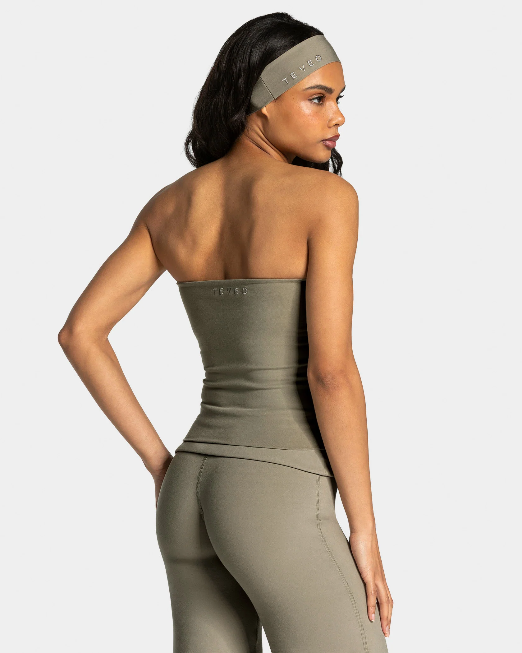 Mellow Bandeau Top Long "Khaki" - Image 2