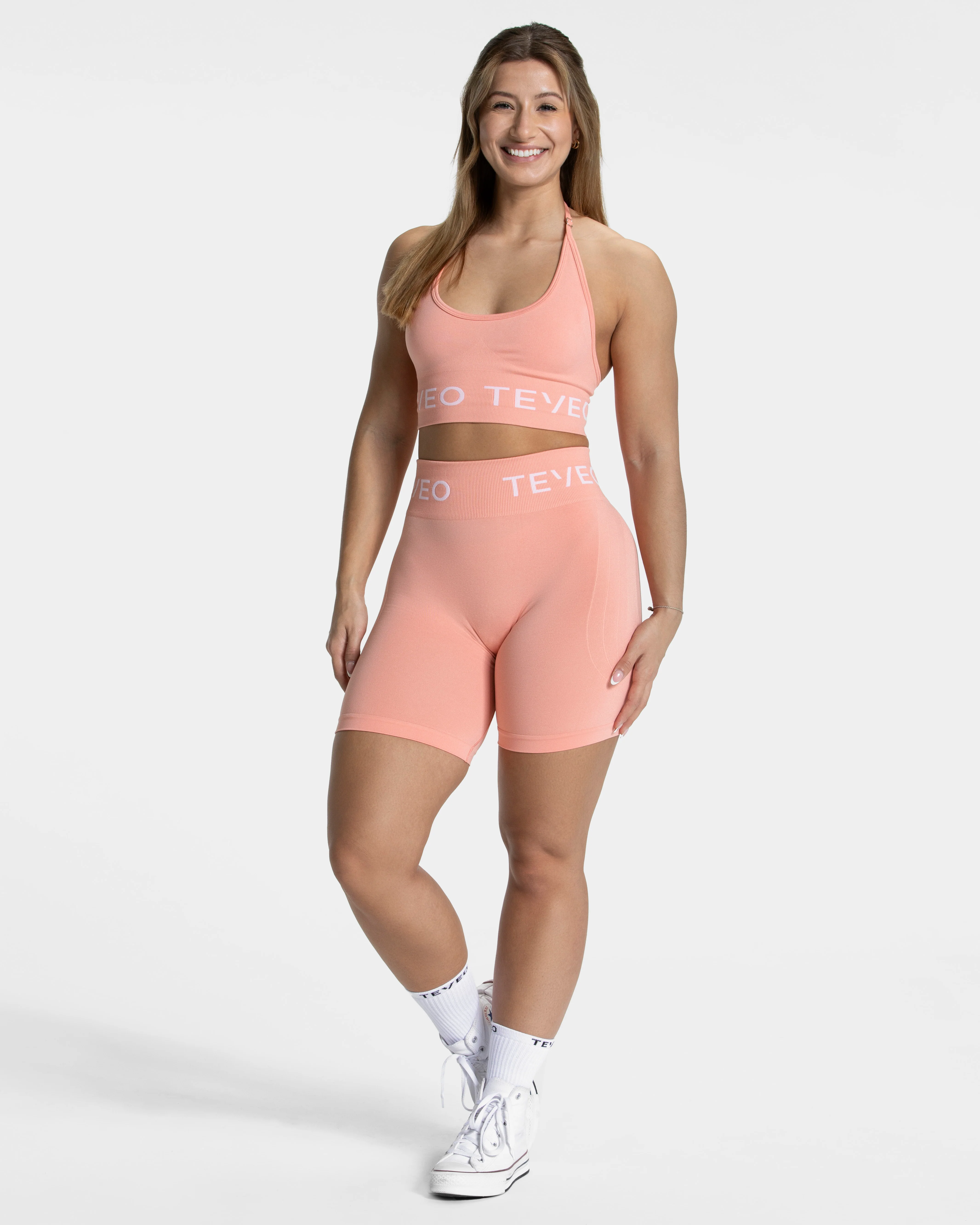 Signature Scrunch Shorts "Peach" - Image 3