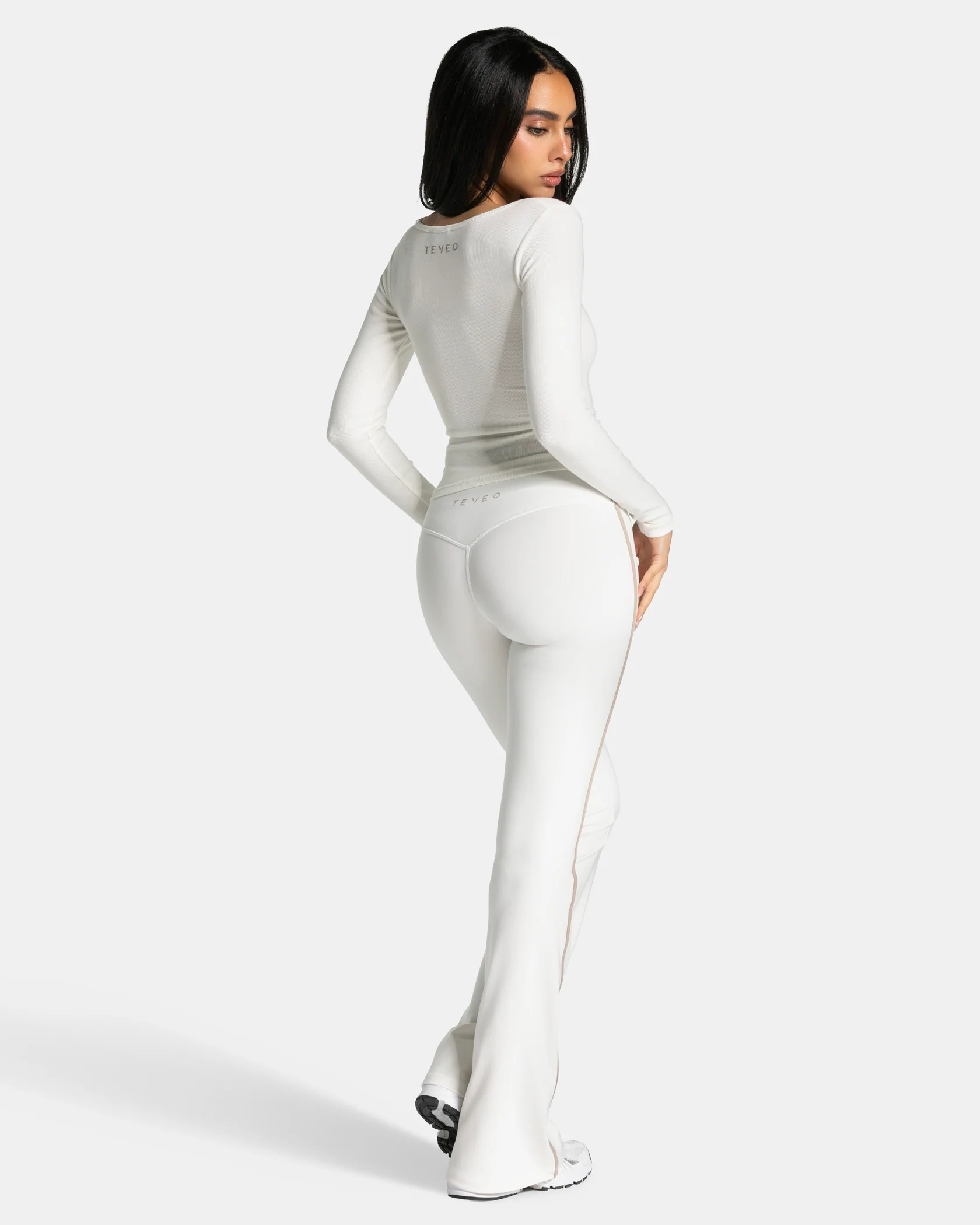 Soft Flared Leggings Regular "Off White" - Image 3