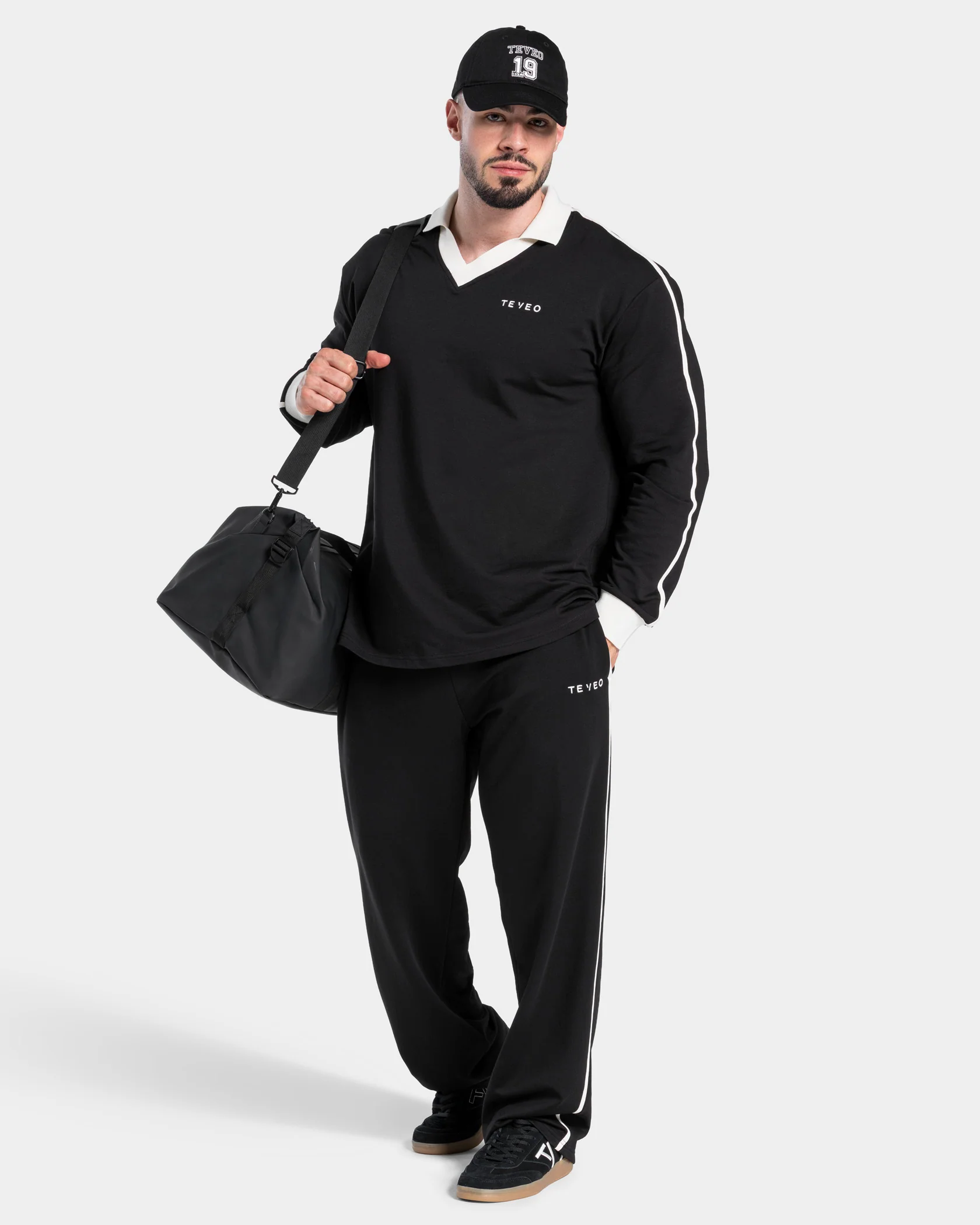 Soft Polo Longsleeve "Schwarz" - Image 3