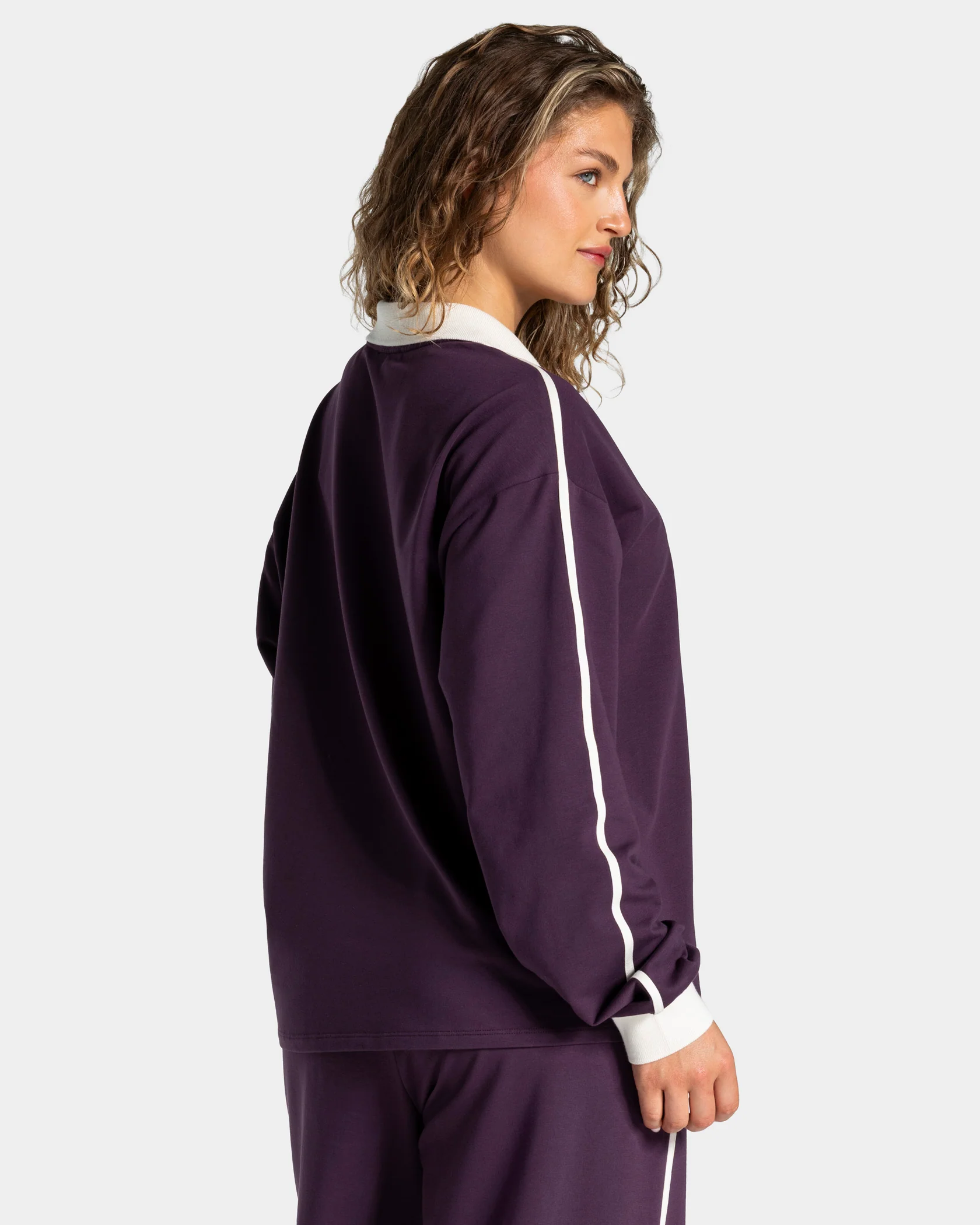 Soft Polo Longsleeve "Blackberry" - Image 2