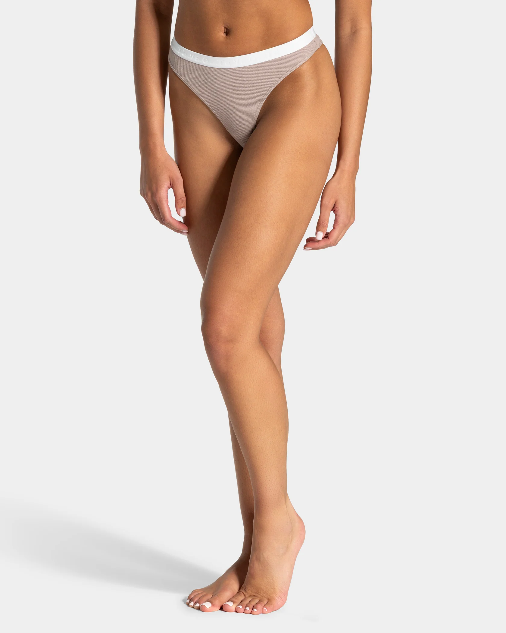Soft Ribbed Tanga "Cappuccino" - Image 2