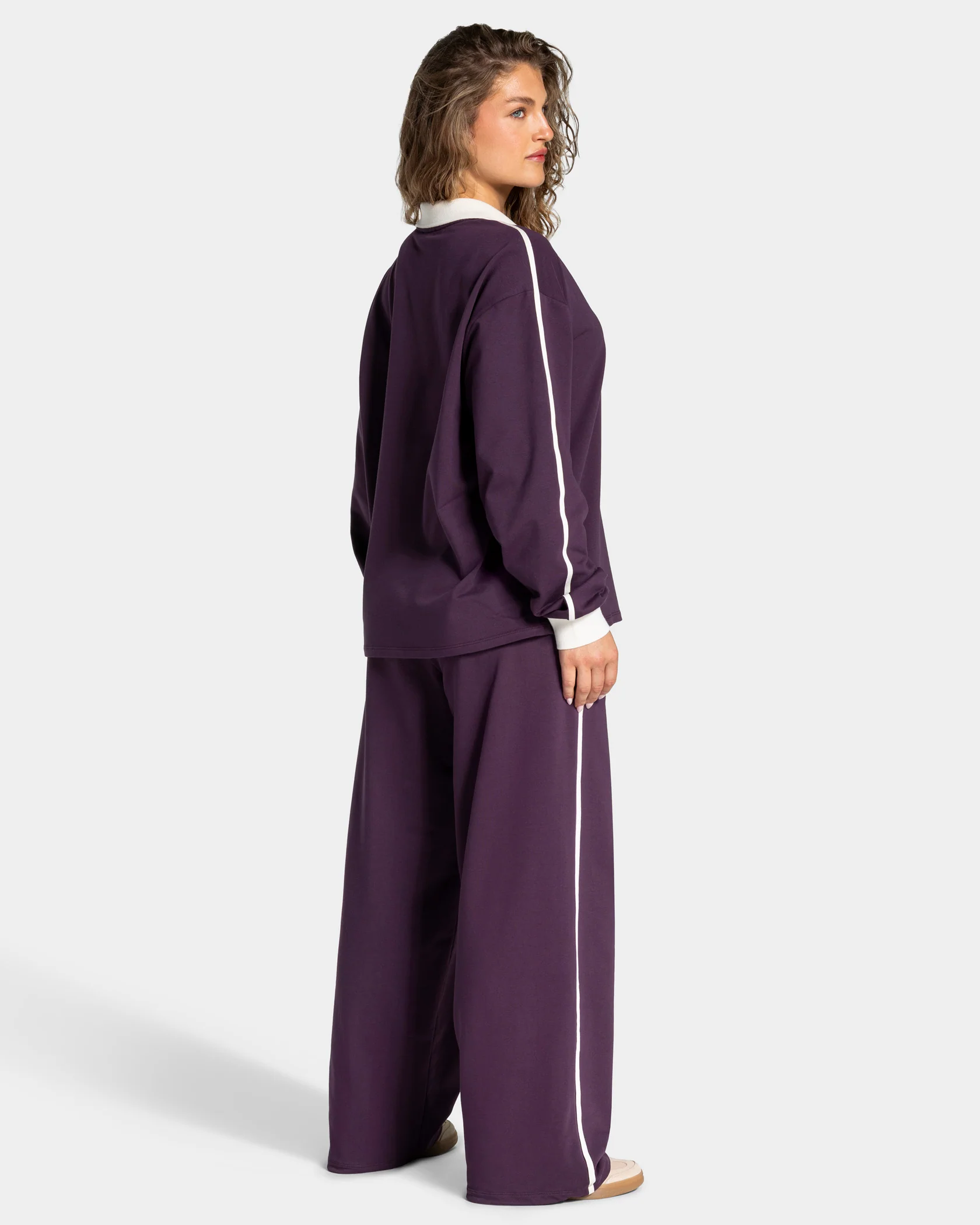 Soft Wide Leg Jogger Regular "Blackberry" - Image 5