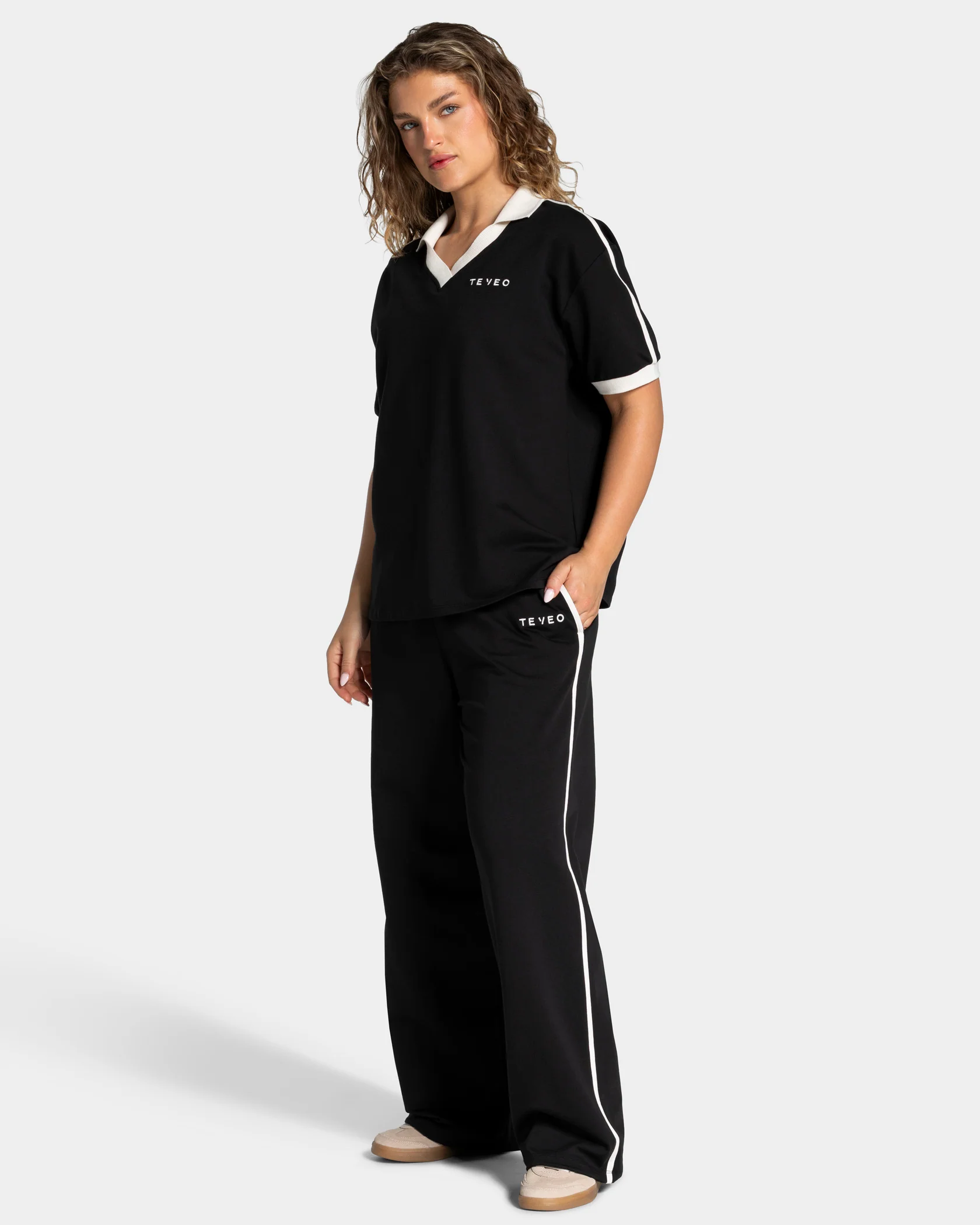 Soft Wide Leg Jogger Tall "Schwarz" - Image 3