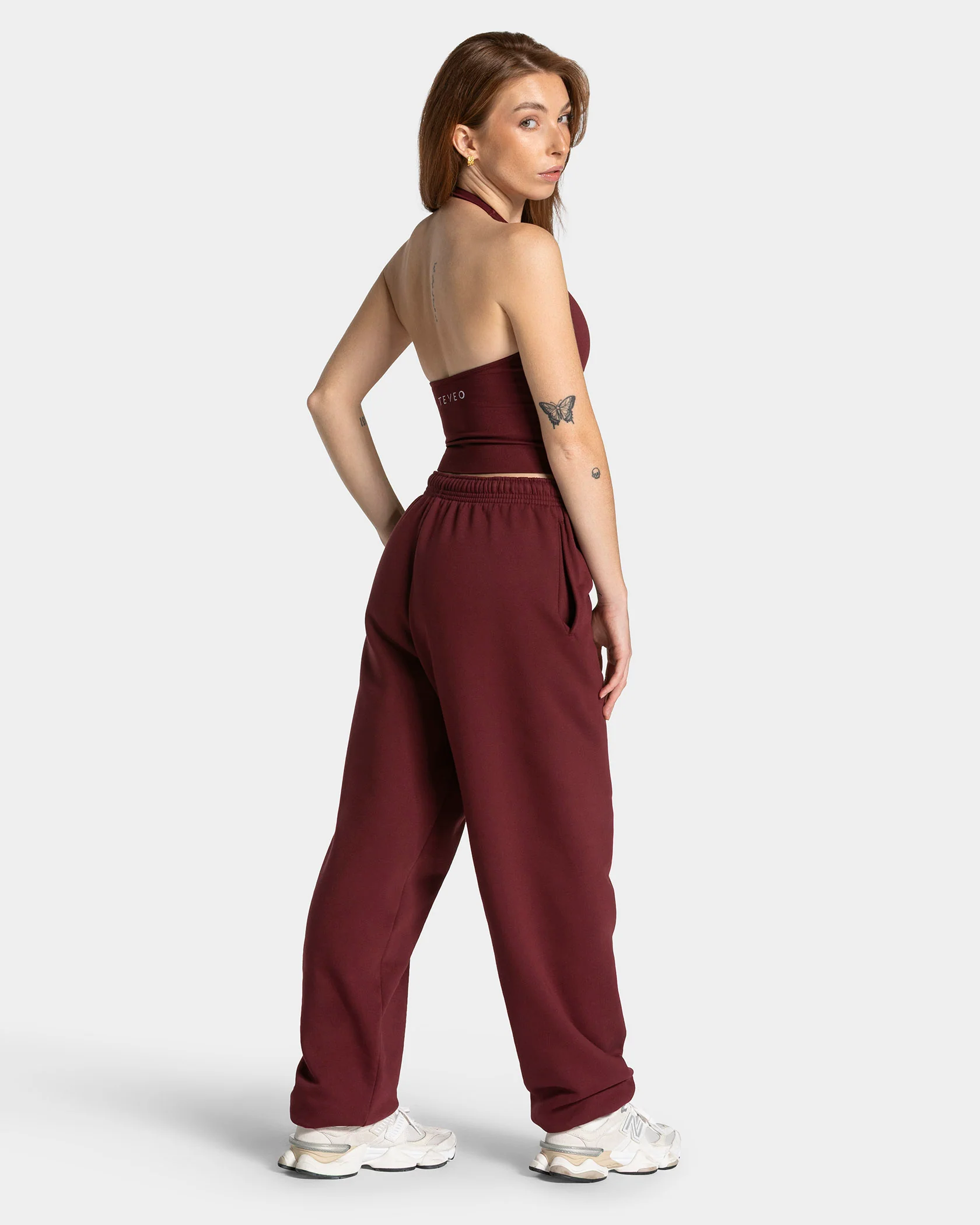 Timeless Pro Neckholder Top "Weinrot" - Image 5