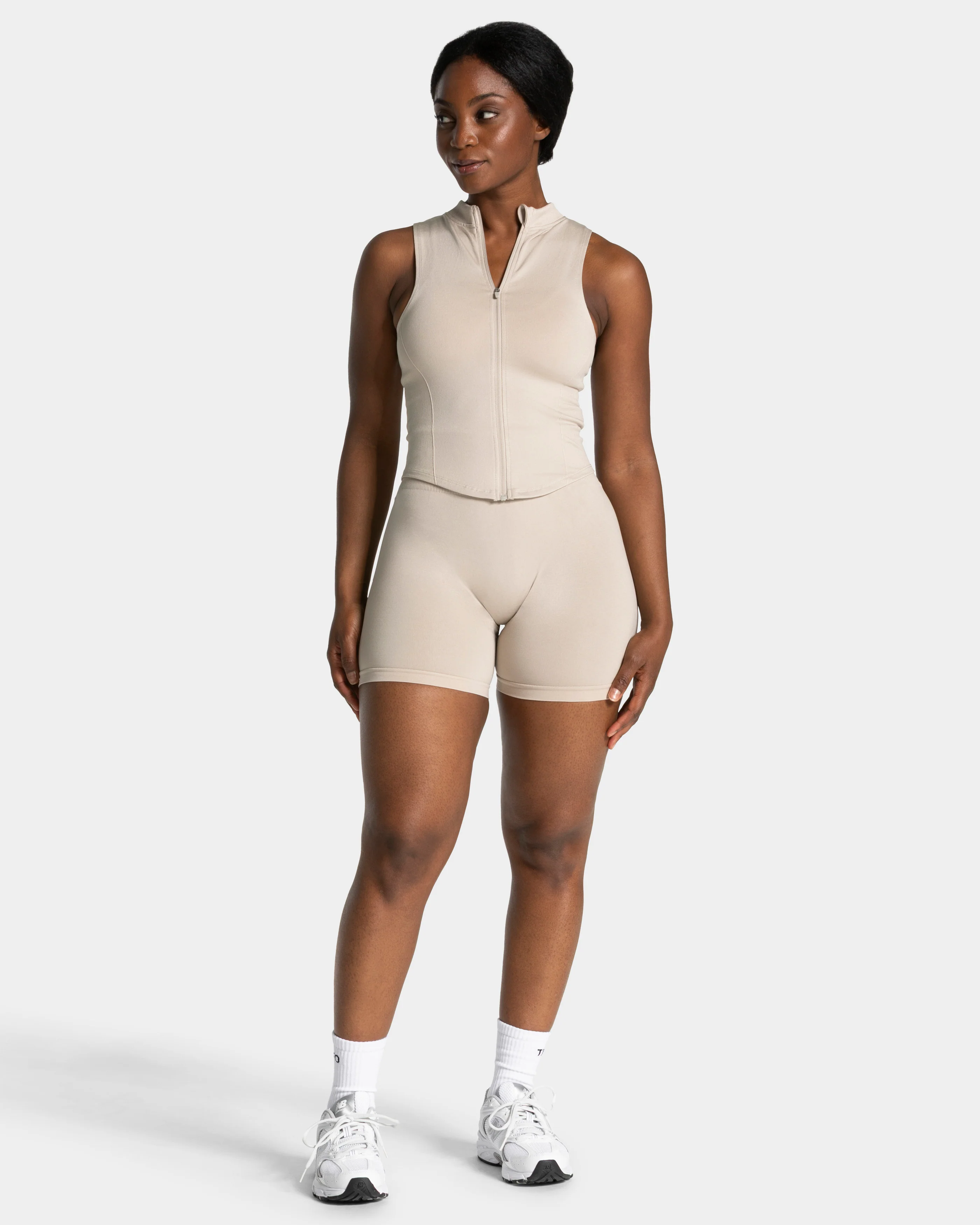 Timeless Pro Covert Scrunch Shorts "Cream" - Image 3
