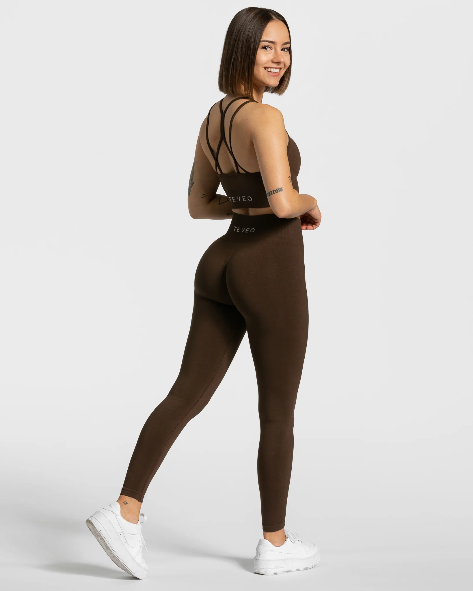 Timeless Scrunch Leggings "Dunkelbraun" - Image 5