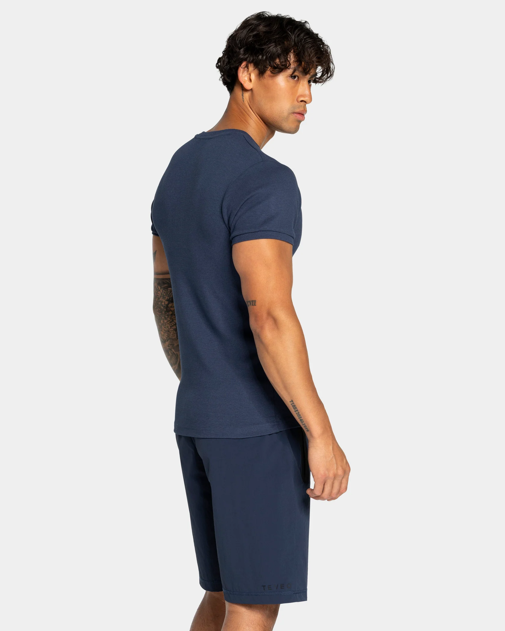 Workout Ribbed T-Shirt "Midnight" - Image 2