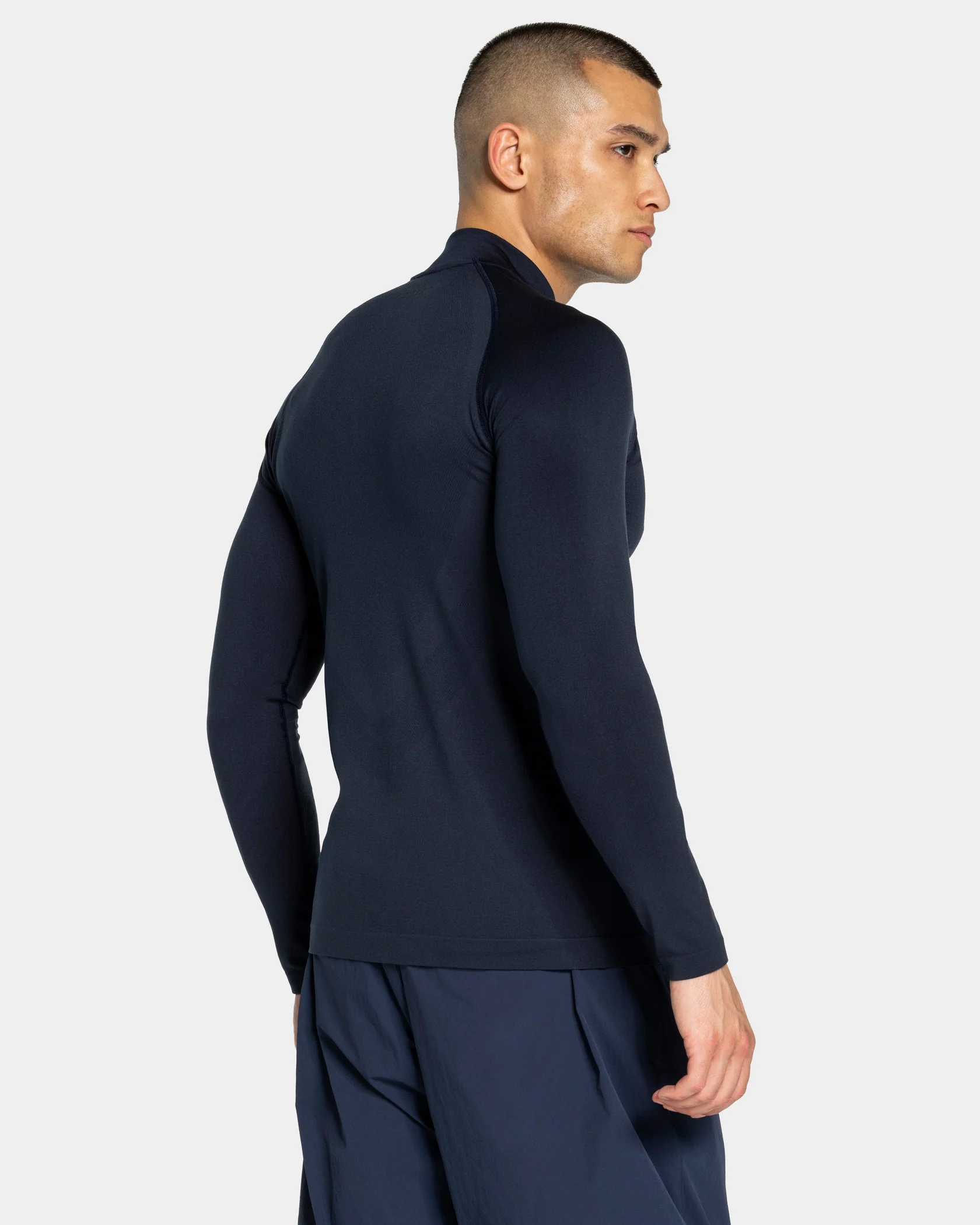 Workout Seamless Half Zip Longsleeve "Midnight" - Image 2