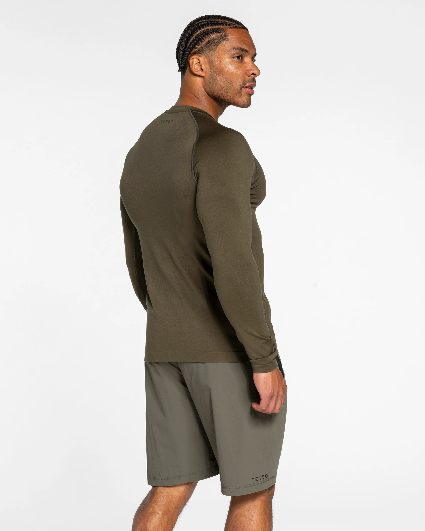 Workout Seamless Longsleeve "Olive" - Image 2